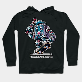 Skateboarding Robot - Retro Tech Series Hoodie